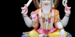Marble Vishwakarma Statue