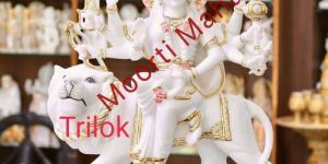 White Marble Durga Statue