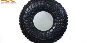 Black Pebble Mirror