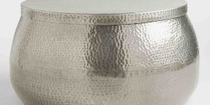 Round Silver Coffee Table