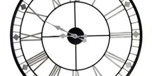 Silver Wall Clock