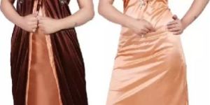 Women Brown Nighty with Robe