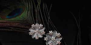 DIAMOND FLOWER JHUMKAS