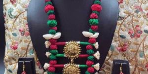 hand-crafted multicolored necklace
