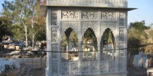 Outdoor White Marble Baradari