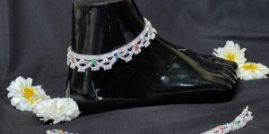 Jhalar Silver Anklets