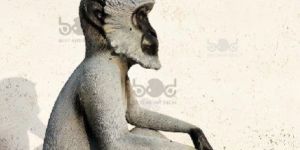 Langoor Monkey Fiber Sculpture