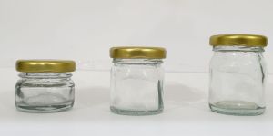Lug Cap Round Glass Jar