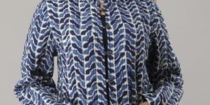 STRIPS COTTON QUILTED JACKET