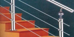 Stainless Steel Railing with Crystal Baluster