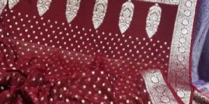 Banarsi Semi Georgette Silk Sarees