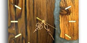 Smoked Color River Square Wall Clock