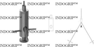 INDOGRIP Side Exit Cross Gripper M4 Screw