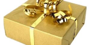Golden Foil Gift Box