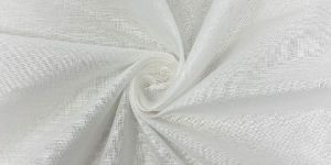 Organic Cotton Voile White Color Fabric