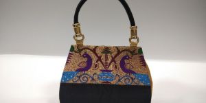 Semi Paithani Single Handle Handbag