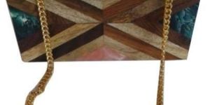 Wood and Resin Sling Bag