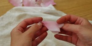Organic Rose Petals Fabric