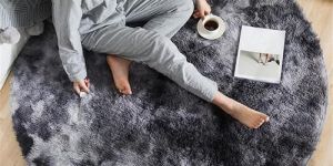 Round Living Room Shaggy Carpet