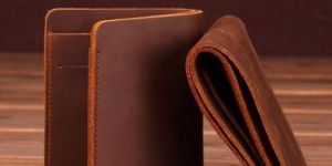 Mens Light Brown Leather Wallet