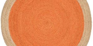 Safavieh Braided Jute Orange Rugs