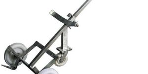 SS 3 Wheel Drum Trolley