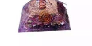 Amethyst Quartz Orgone Pyramid