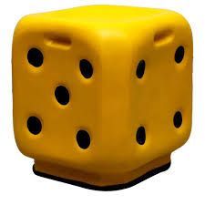 Yellow Dice Stool