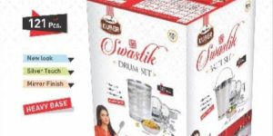 Swastik Drum and Balti Set