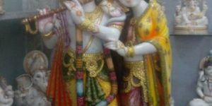 Marble Radha Krishna Statue
