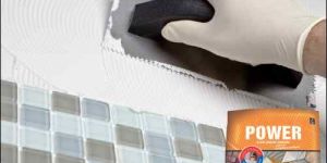 Glass Mosaic Tile Adhesive, 20 kg bag, white color.