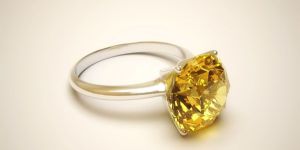 YELLOW SAPPHIRE NATURAL RING FOR UNISEX