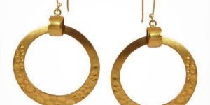 Brass Hoop Earrings