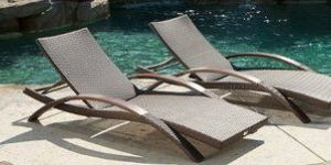 Stainless Steel Patio Lounger