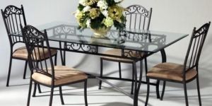Black Wrought Iron Dining Tables
