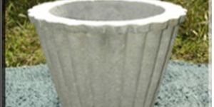 Octagonal Stripped Planter