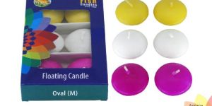 Water Floating Candle Oval (M)