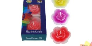 Water Floating Candle Rose Flower (B)