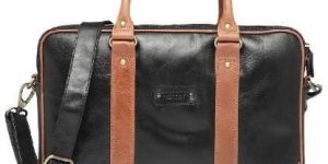 Unisex Black Solid Laptop Bag