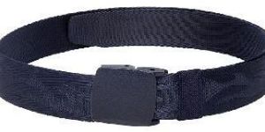 Unisex Navy Blue Woven Design Belt