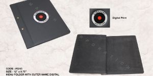 Vegan Leather Menu Folder