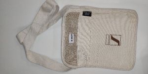 WHITE JUTE CONFERENCE BAG