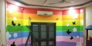 Play School Cartoon Painting Artist