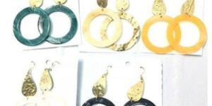 Round Acrylic Earrings