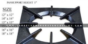 16 X 16 Inch SLC Square Cast Iron Pan Support