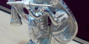Silver Plated Radha Krishna Statue