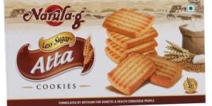 Less Sugar Atta Cookies