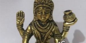 Brass Ganga Mata Statue