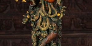 Brass Krishna Statue