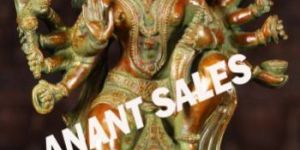 Brass Panchmukhi Hanuman Statue